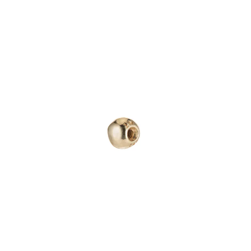 Solid Gold Diamond Bezel Stud Single Earring, 14k