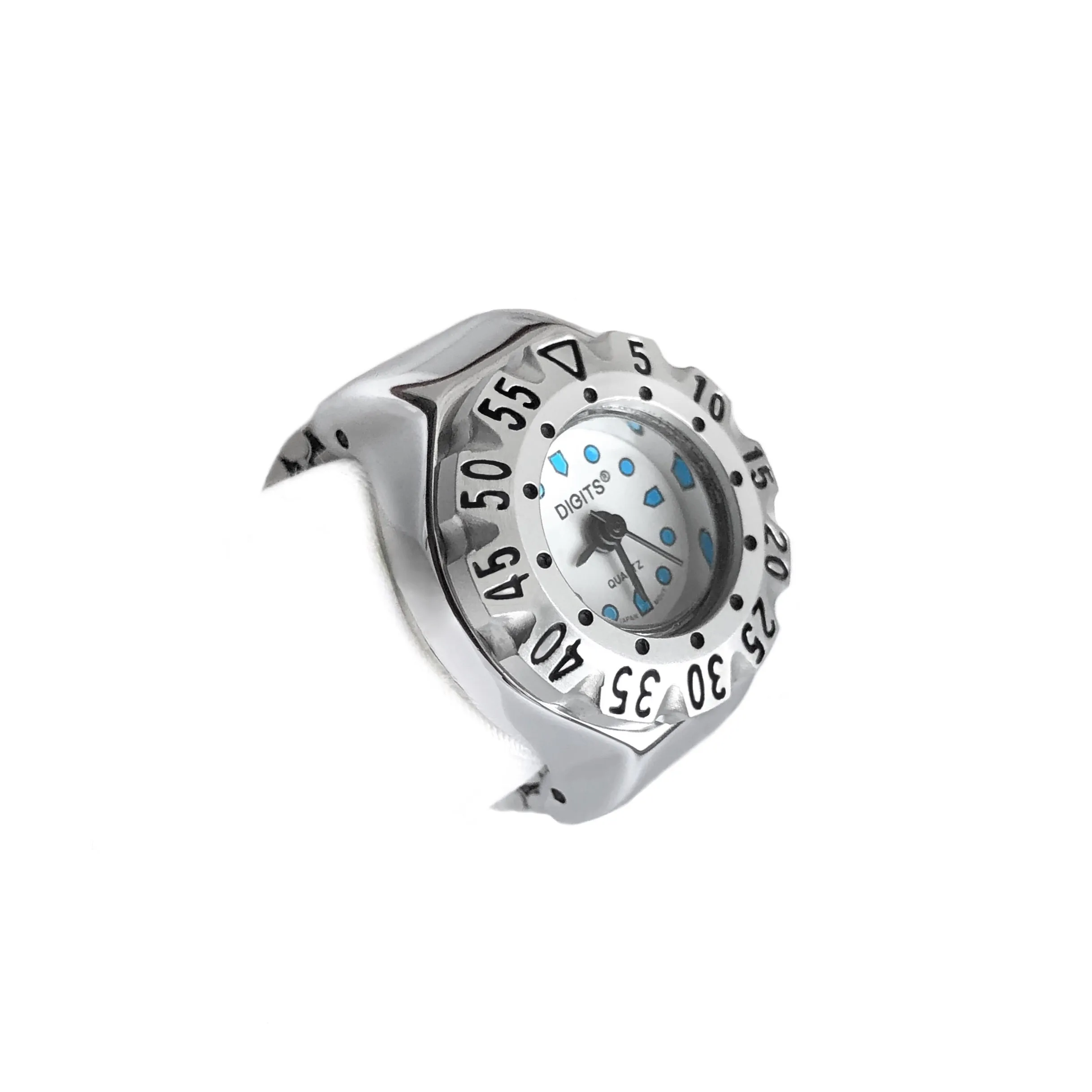 Stellar Diver Ring Watch in Silver