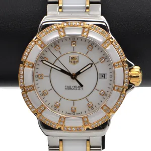 TAG Heuer Formula1 Ladies Two Tone Ceramic and Diamond Watch