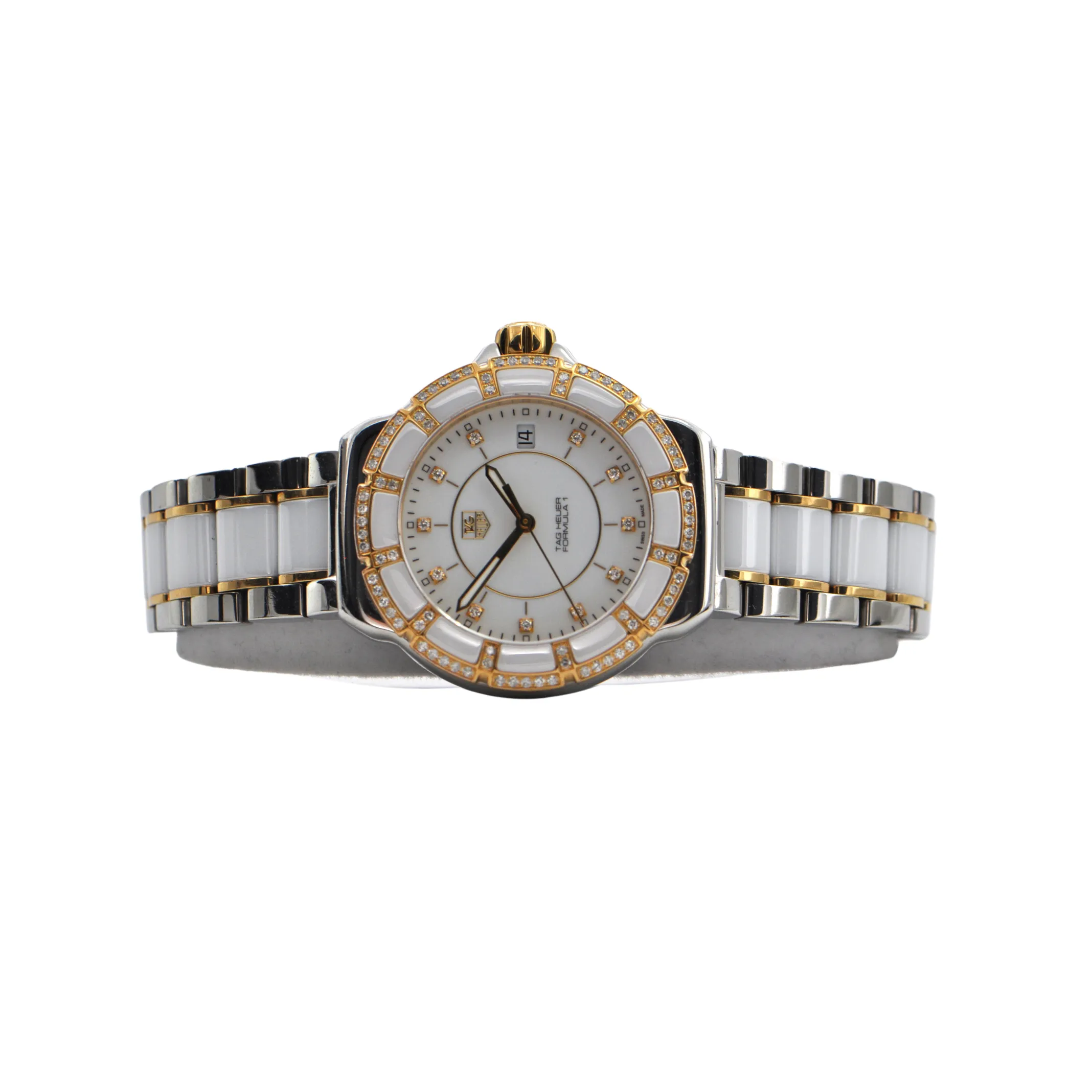 TAG Heuer Formula1 Ladies Two Tone Ceramic and Diamond Watch