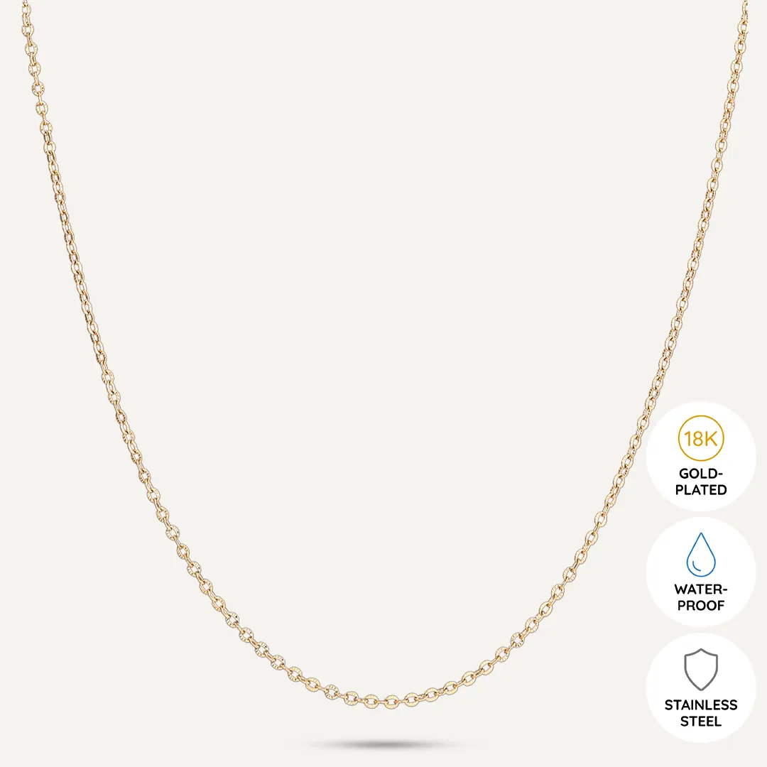 Vibes | Classic Fine Chain Necklace | 18K Gold-Plated