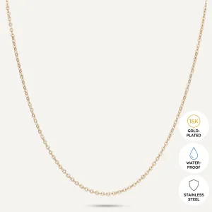 Vibes | Classic Fine Chain Necklace | 18K Gold-Plated