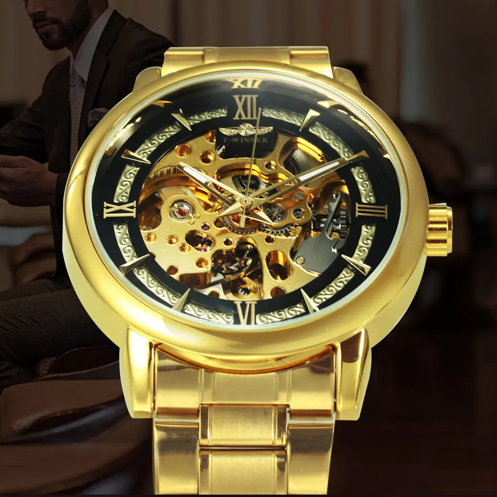 WINNER Watch Men's Mechanical Watch Automatic Hollow Out Table Fashion Trend Men's Watch