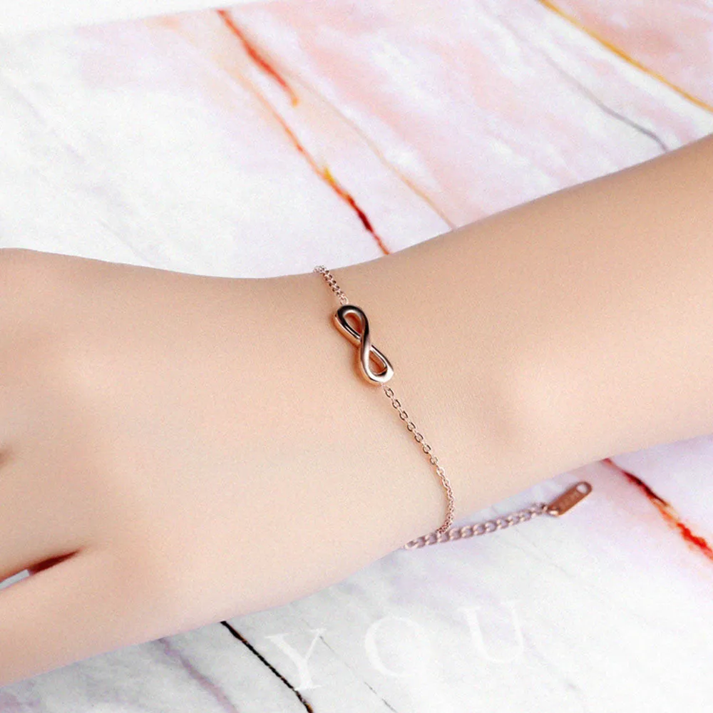 Women's infinity bracelet - rose