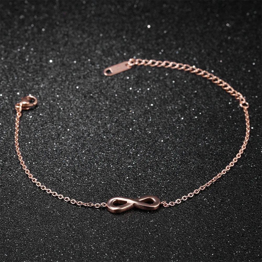 Women's infinity bracelet - rose