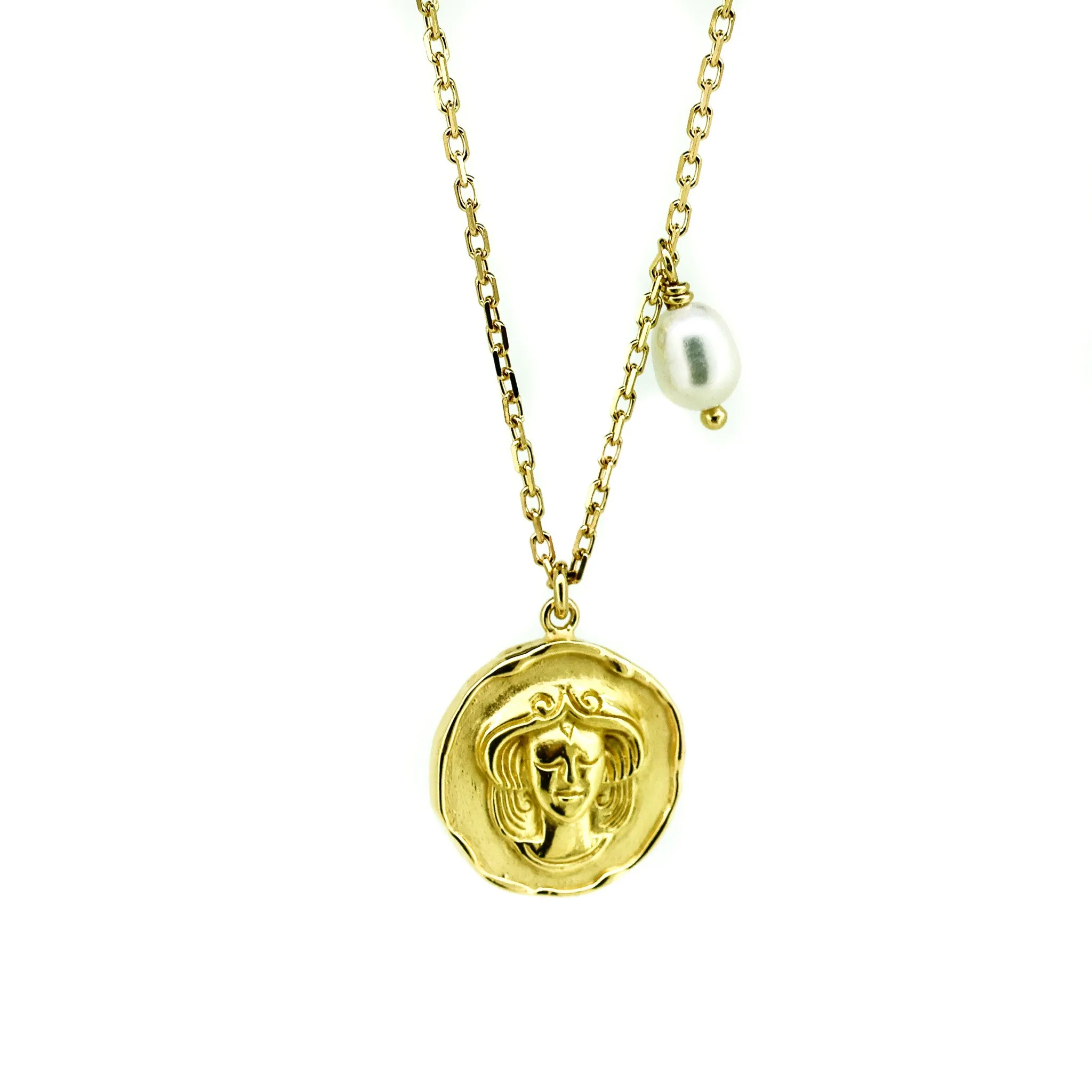 Zodiac Necklace Gemini Gold